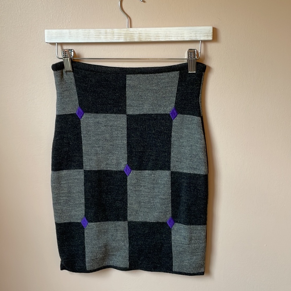 Vintage Crisco Wool Mini Skirt